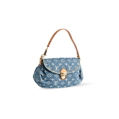 LOUIS VUITTON MASTER DENIM MONOGRAM DENIM  PLEATY M95050 (26*15*9cm)